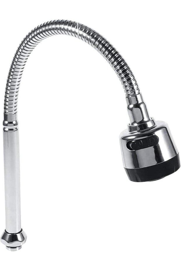 Stainless Steel 360 Degree Swivel Spout Kitchen Sink Faucet Pipe Fittings