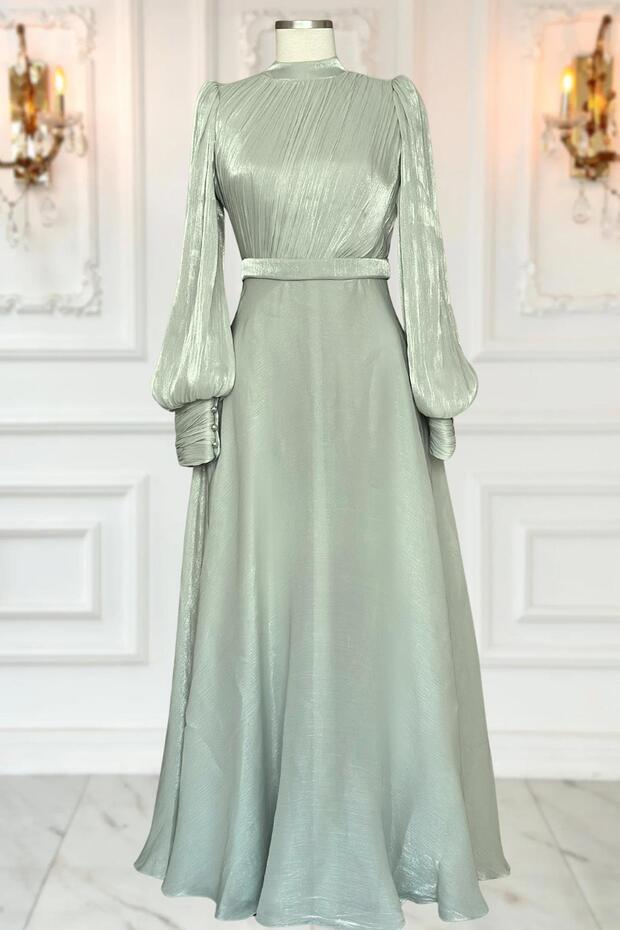 Zen Abiye Elbise Mint - 1