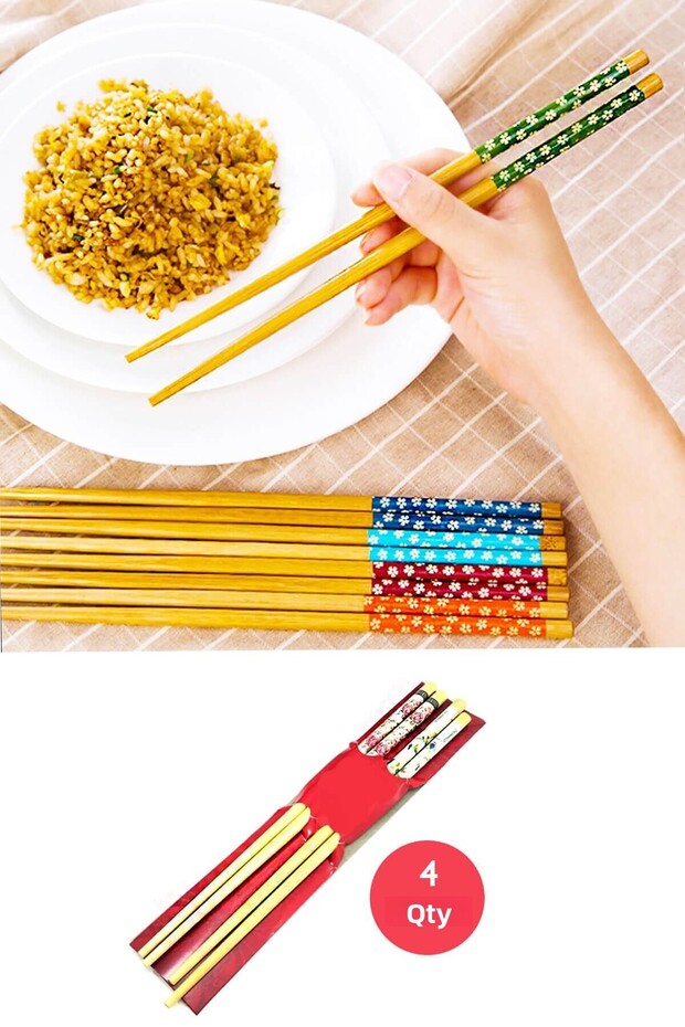 10 Pairs Fettucini Chopstick Sushi Stick Washable Food Chopsticks