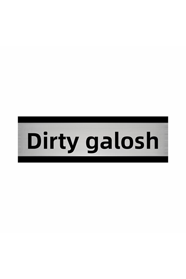 Dirty Galoshes 5X20Cm Silver Color Metal Baffle Sheet