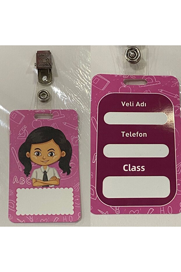 Girl Student Name Badge