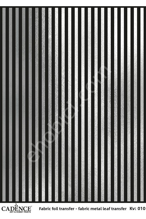 Kv-10 Cadence Fabric Foil Transfer Silver 30X42