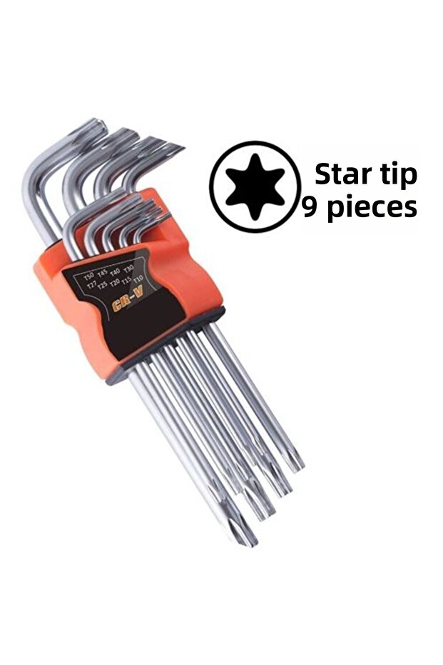 Star Torx Combination 9 Piece Allen Set