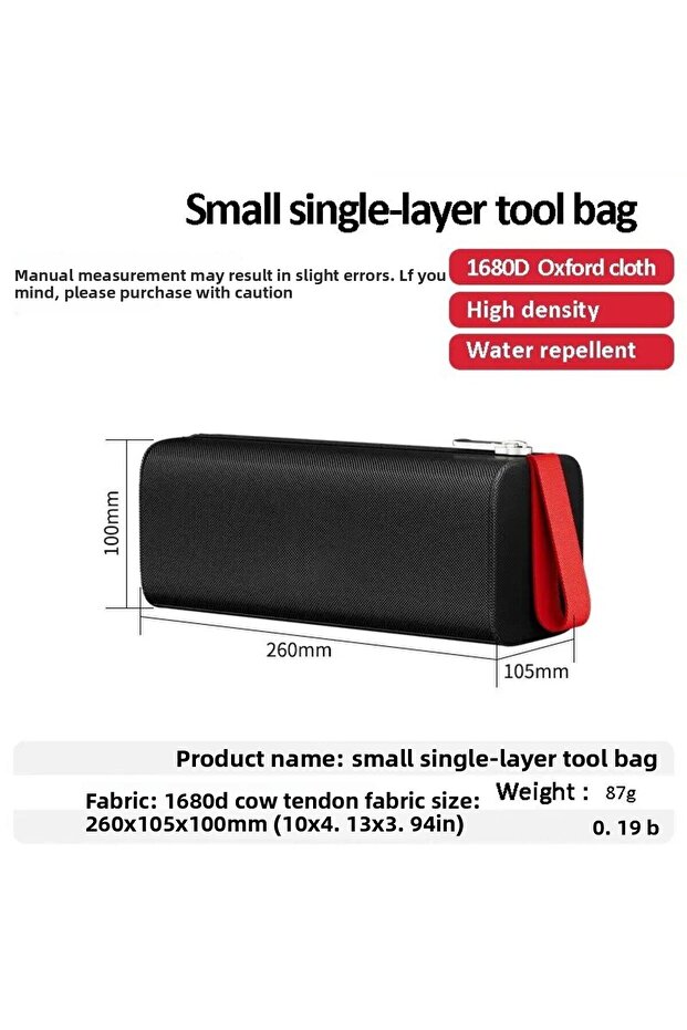 DHGD431 Tool Bag Oxford Cloth Portable Storage Bag Professional Maintenance Workers Small Single Lay
