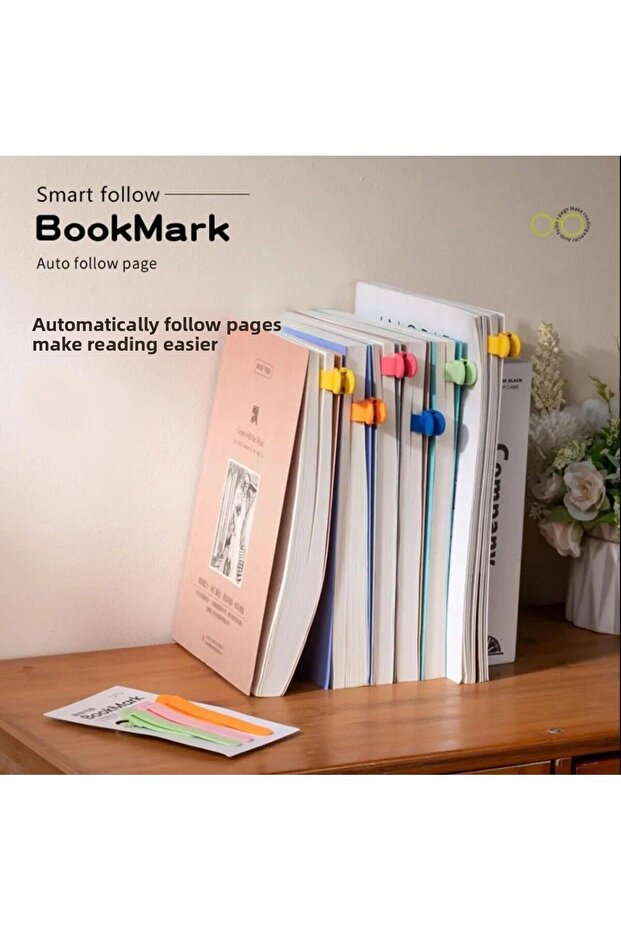 علامة لقراءة الكتب من السيليكون، أزرق، قطعة واحدة، - 3