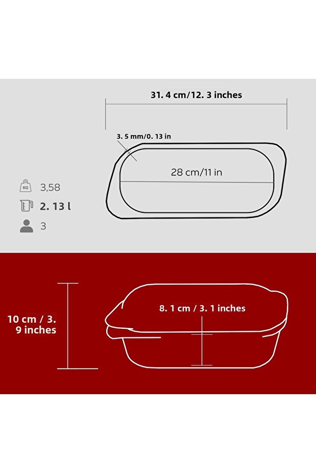 Cast Iron Pot with Solid HandleSize 12x28cm - 6