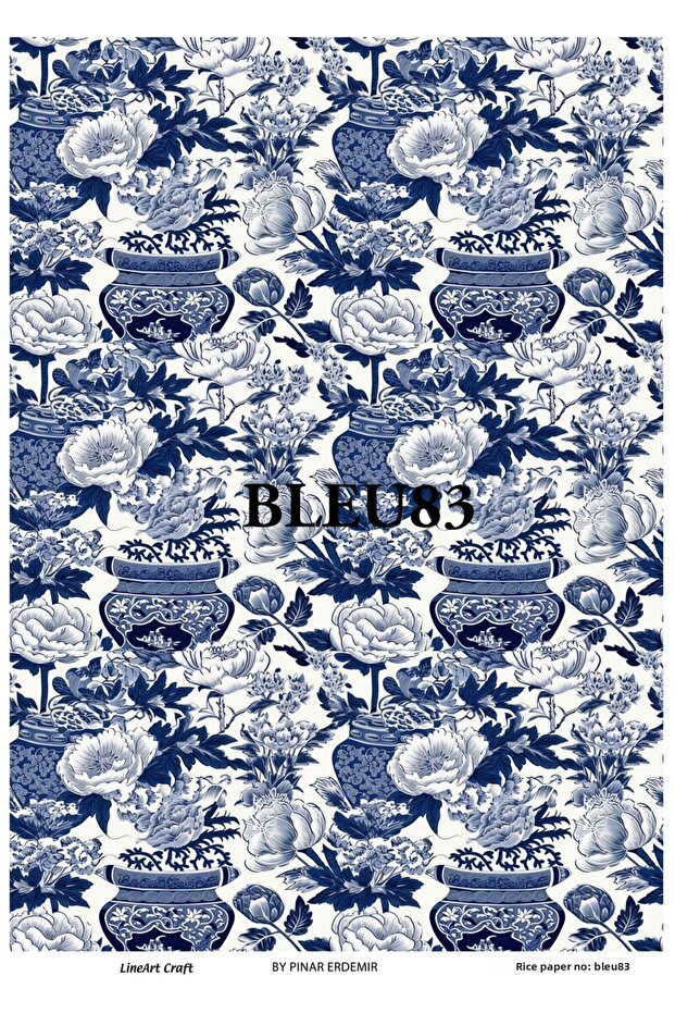 ورق تزيين الأرز LineArt LA-BLUE83