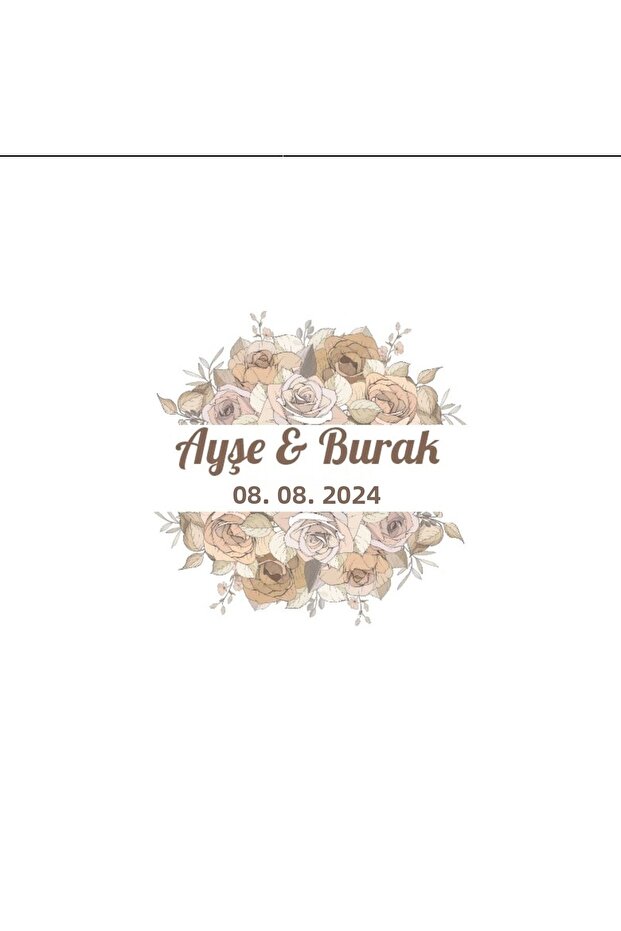 Quadrangle Winter Fruity Sticker Henna Engagement Wedding 3X3Cm Custom Sticker / 50Pcs Sticker