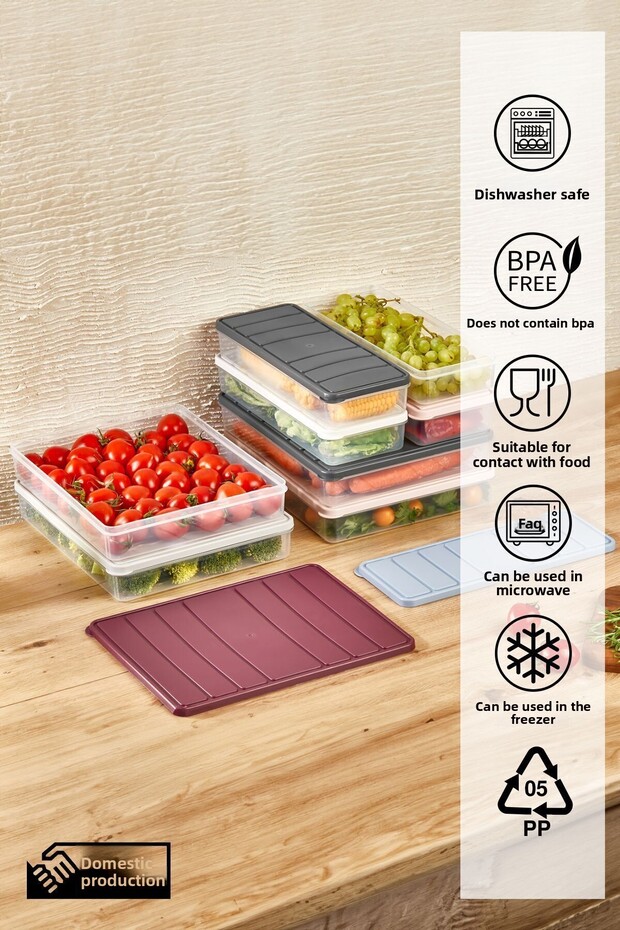 2 قطعة 1 لتر. حاوية تخزين - 4