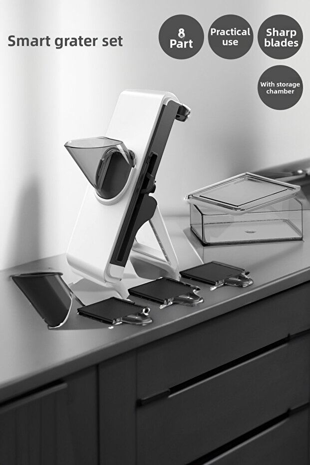 مجموعة مفرمة فواكه وخضروات عملية مكونة من 8 قطع - 1