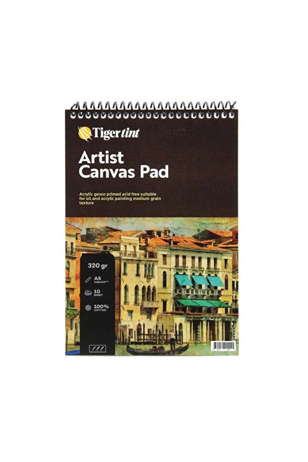 Artist Canvas Pad Canvas Notebook A5 10 Sheets - 2