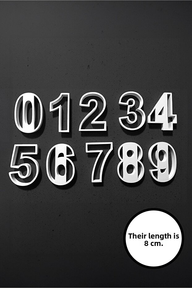 0-9 أرقام مجموعة القالب - 3