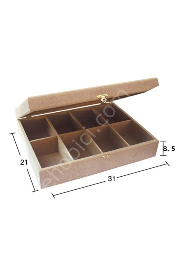 صندوق خشبي مكون من ثمانية أقسام (mdf) كائن Ku243