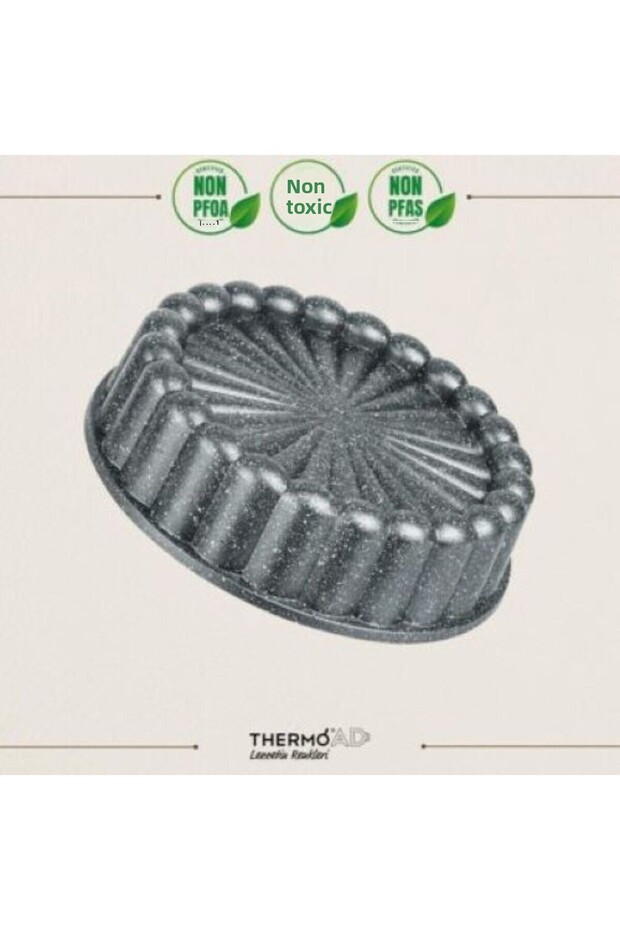 قالب كيك تارت حراري رمادي 26 سم - 1