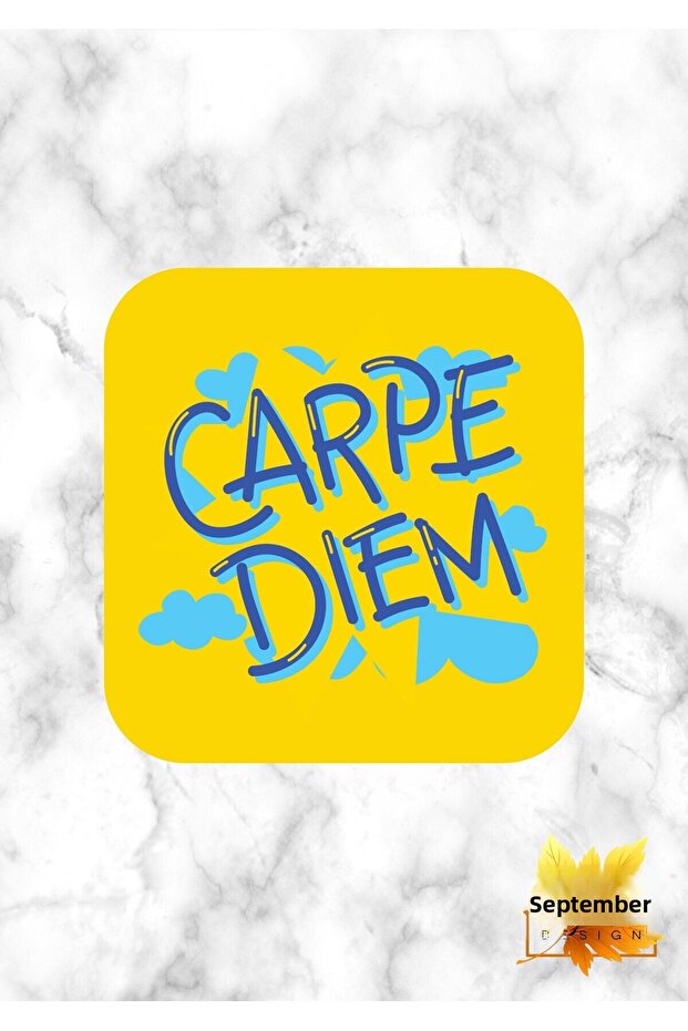 قاعدة أكواب مربعة عالية الجودة مطبوعة بتصميم مخصص من Carpe Diem