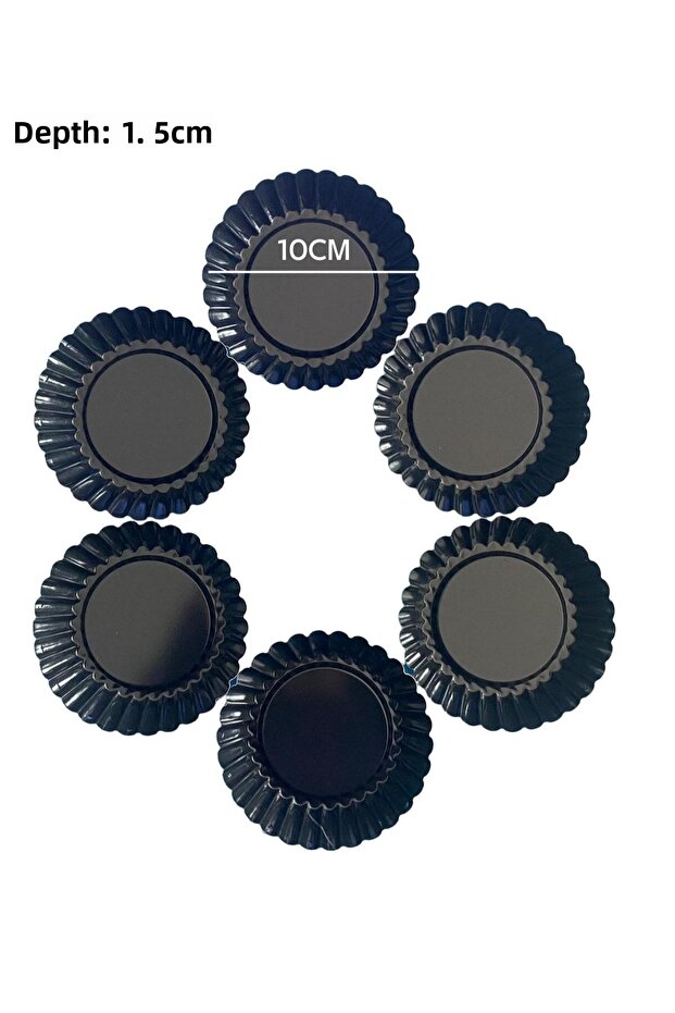 Teflon Round Tartolet Mold Set of 6 - 2