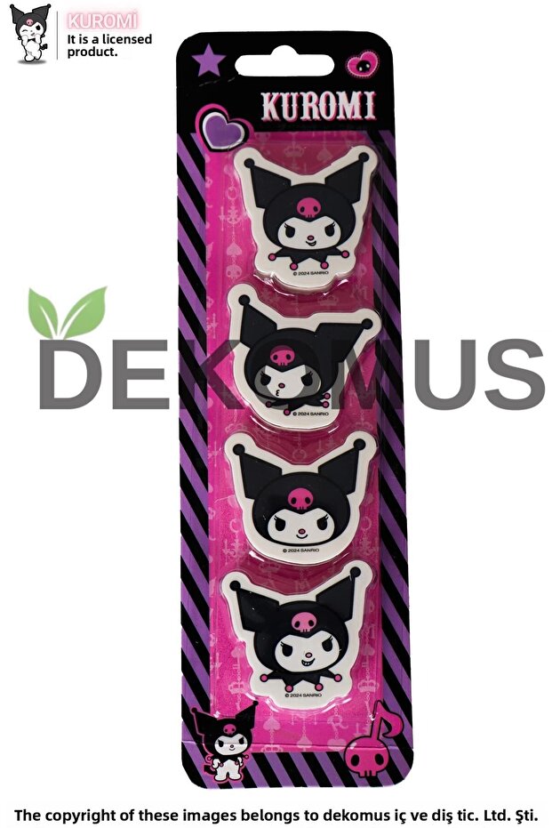 New Season Licensed 4-Piece Eraser with Dekomus