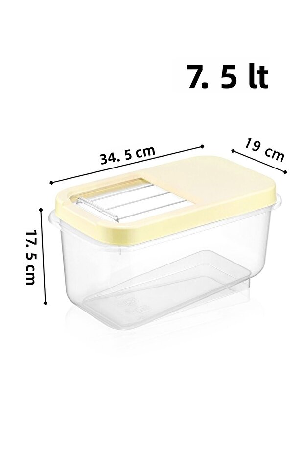 Multibox 7.5 Lt Multi-Purpose Food Container with Easy Sliding Lid, Pulses Vs. Storage Container - 2