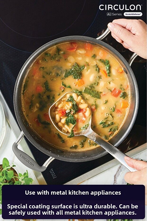 طقم قدور ومقالي مكون من 9 قطع - 2