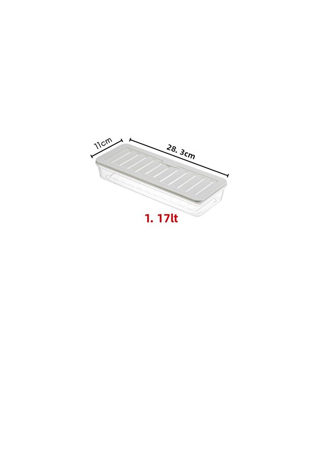 صندوق منعش 1170 مل - مجموعة مكونة من 4 حاويات تخزين مناسبة للميكروويف والتوزيع باللون الرمادي - 3