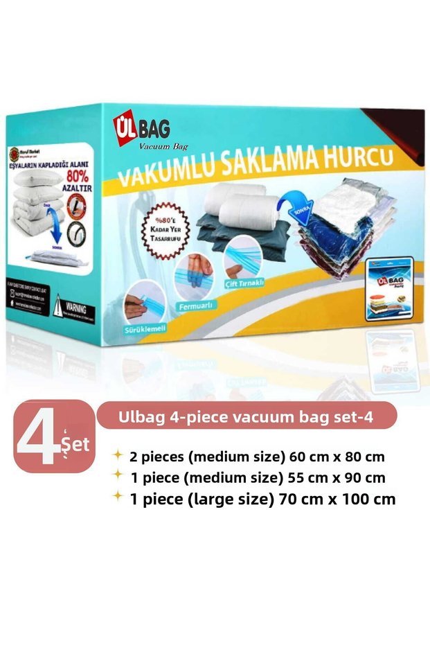 Set of 4 Vacuum Bags (2L+1M+1Xl Vacuum Bag, Vacuum Bag