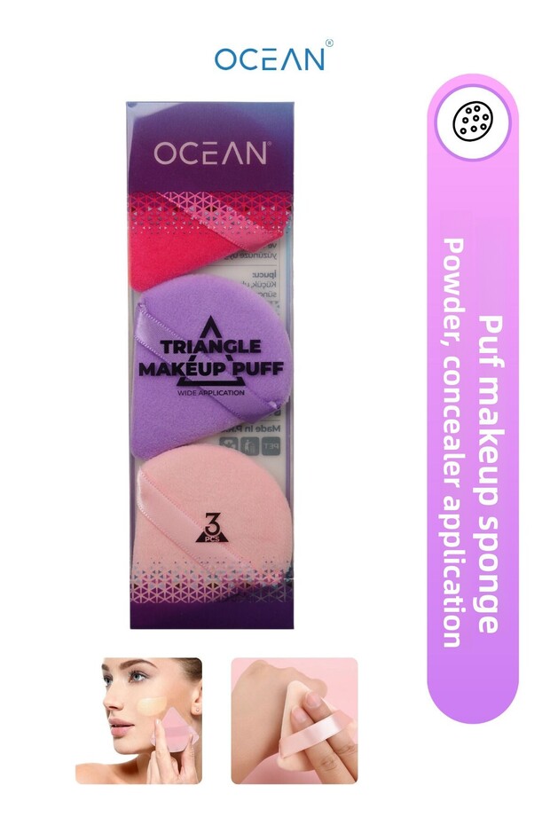 Puff Sponge Triangle - Makeup, Powder Concealer and Powder Product Application