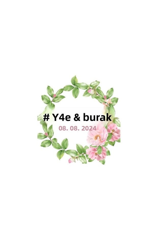 Pink Purple Rose and Leaf Garland Sticker Henna Engagement Wedding 3X3Cm Custom Sticker / 50Pcs Sticker