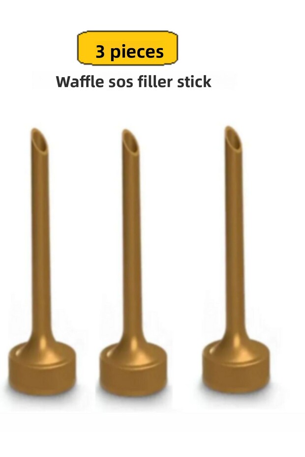 Waffle Sauce Filling Squeeze Tip 3Pcs Unspecified Tr