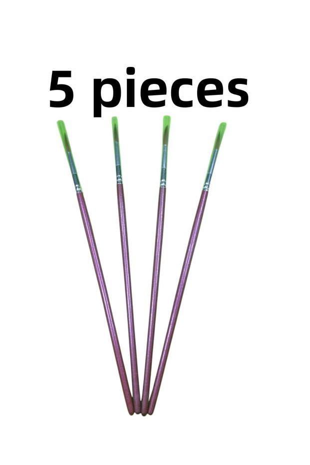 5Pcs, Acrylic Paint, Gouache Paint, Finger Paint, Water Color, Oil Paint Brush