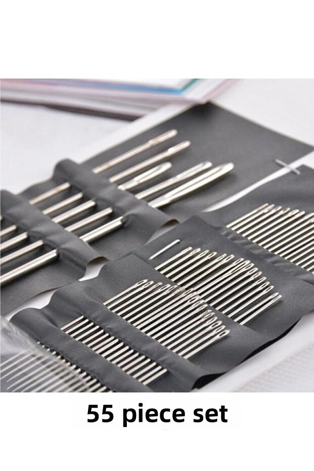 55 Pieces Various Sizes Bead Jewelry Making Needle Set