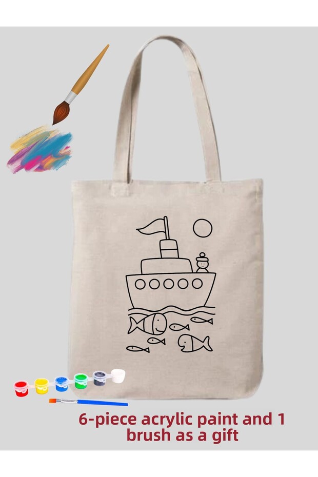 Ship Design Limited Painting Bag Hobby 35*40 cm Raw Cloth Bag Painting Set