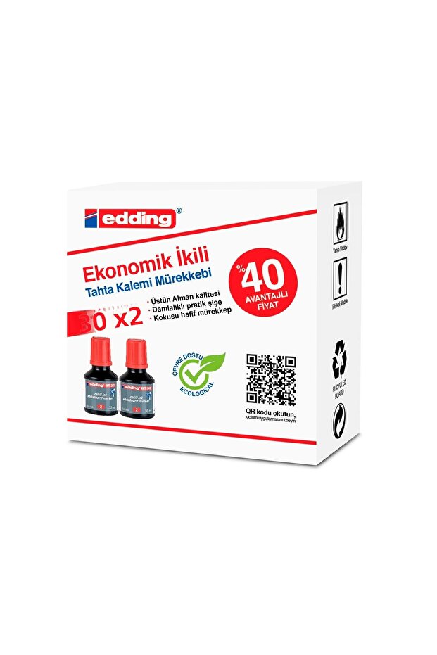 Wooden Pen Ink 30ml Red 2 Li