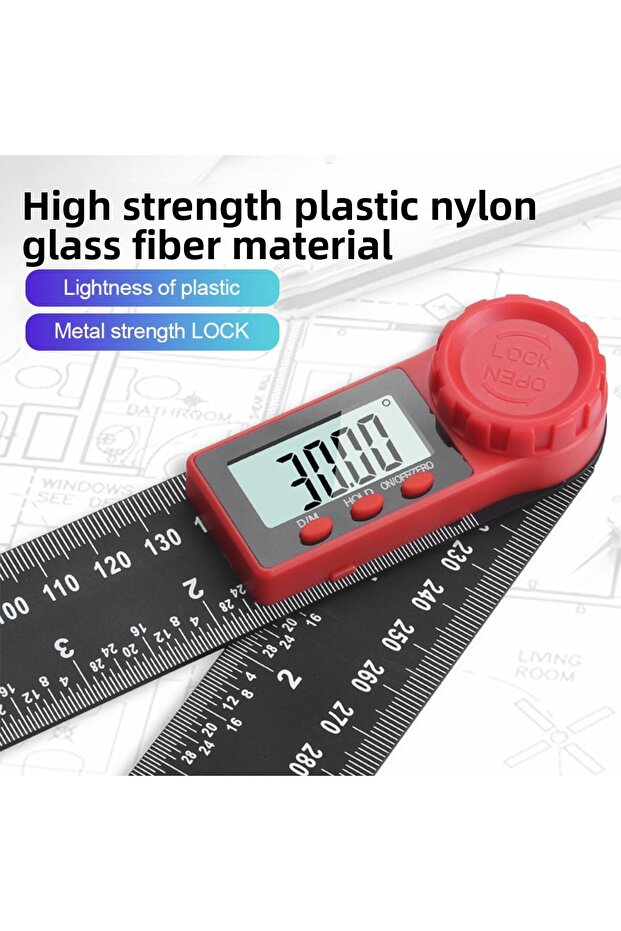 Digital Angle Ruler Inclinometer Angle Digital Electronic Scale Goniometer Protractor Angle Detec... - 7