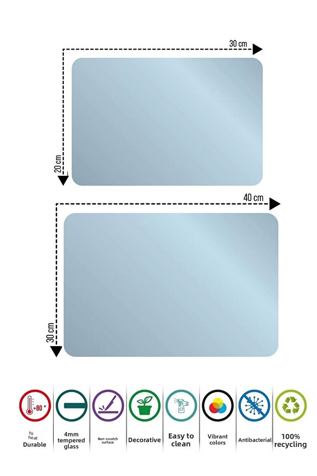 Sun Patterned Glass Cutting Board - 5