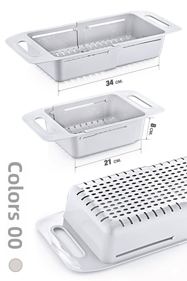 Adjustable Sliding Strainer - Practical and Convenient Kitchen Accessory - 3