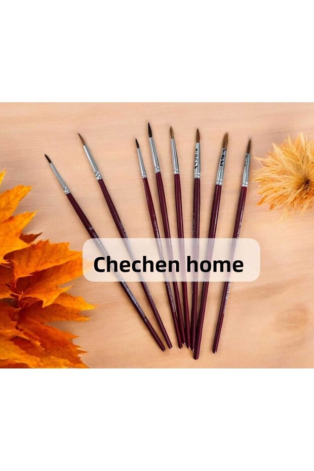8-Piece Sable Water Color, Painting Brush (Numbers: 00,0,1,2,3,4,5,6)