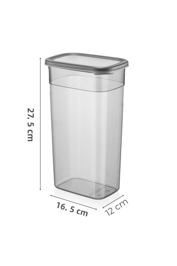 طقم تخزين مستطيل مكون من 6 قطع بسعة 3.2 لتر - مع ملصق طباعة الشاشة - 7