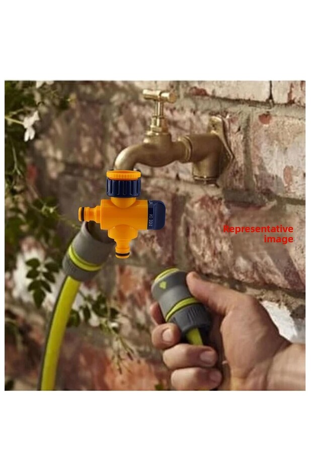 جهاز توصيل خرطوم وصنبور ثنائي الاتجاه - ملحق للري والإدخال DY8906 - 4