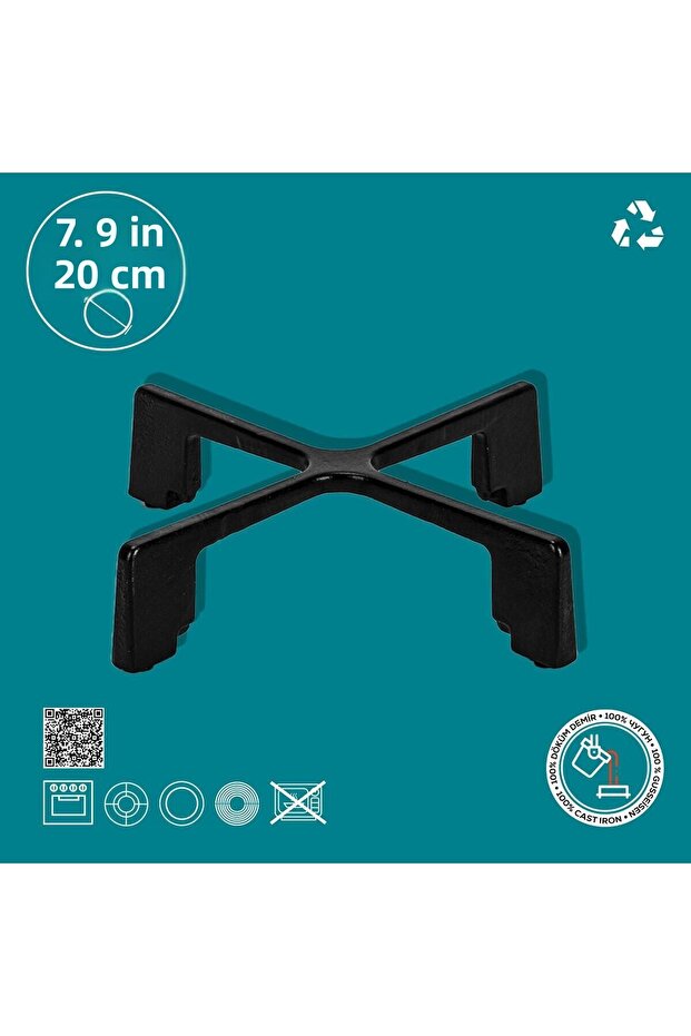 قطر الركيزة المربعة المصبوب (قطر) 20 سم - 2