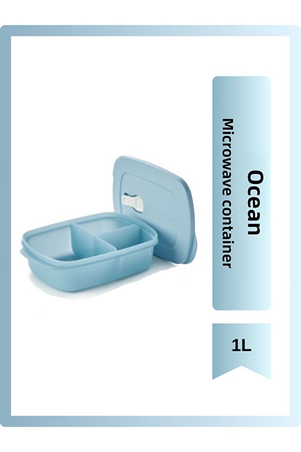 Compartmented Microwave Container Ocean 1L - 1