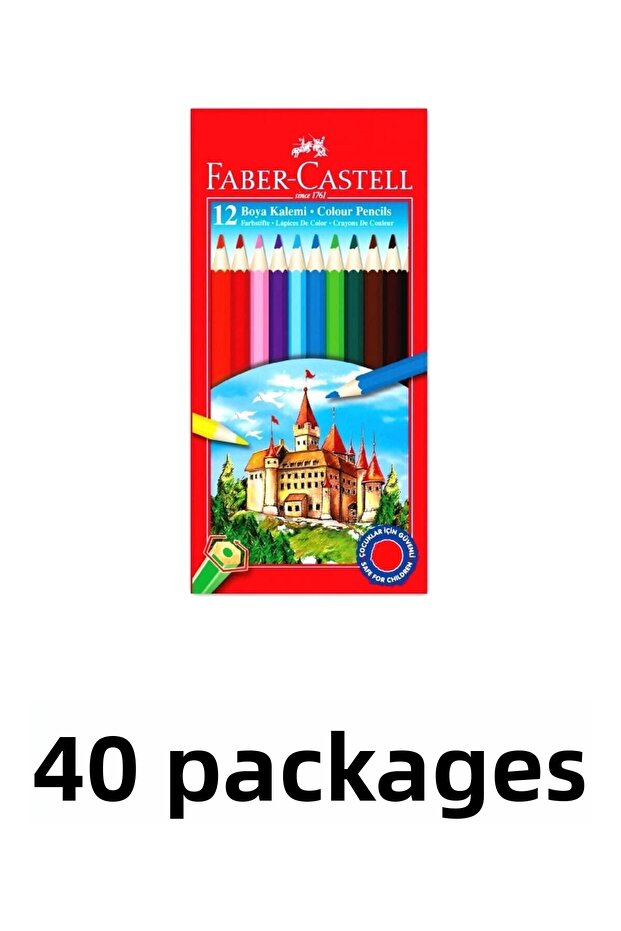 40 Pack Cardboard Box 12 Colors Dry Paint Pen