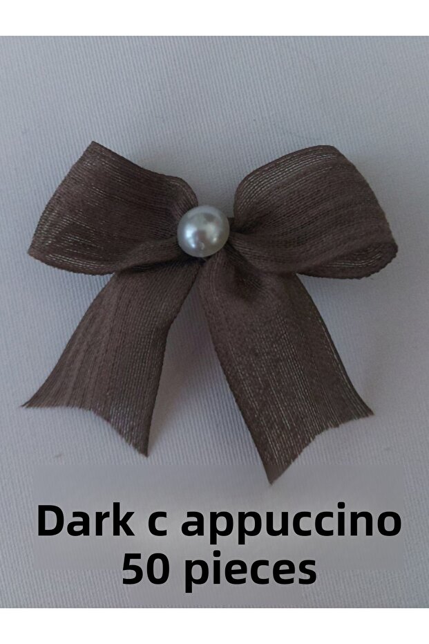 Linen ribbon napoli ready bow (50 pieces)