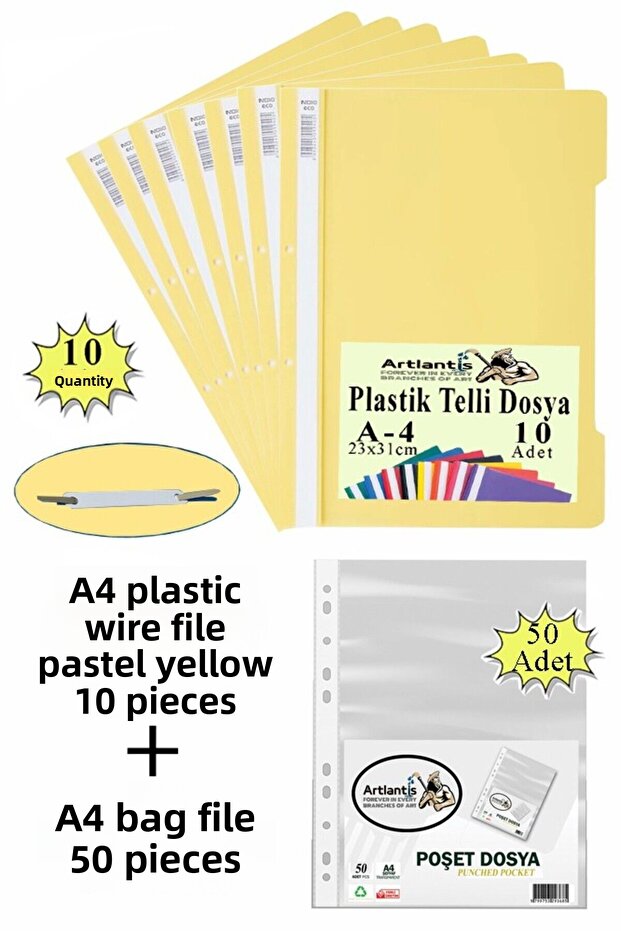 Ring Binder Plastic A4 10 Lu and Bag Binder 50 Li 1 Pack Economic Quality Transparent Cover Ring Binder
