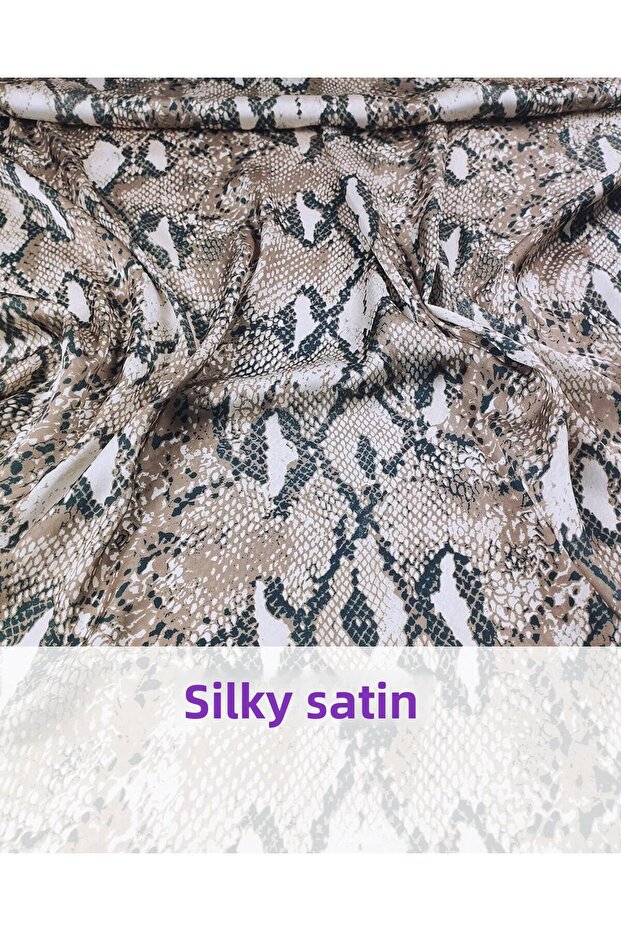 Crocodile Pattern Thin Satin Width: 145 - 2
