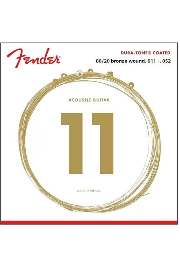 Dura-Tone 880Cl 80/20 Coated 11-52 Acoustic Guitar String
