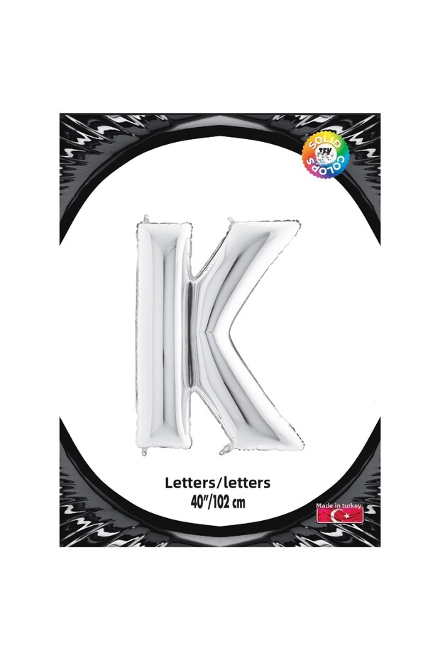 Kikajoy Letter Foil Balloon 40" Silver -k-