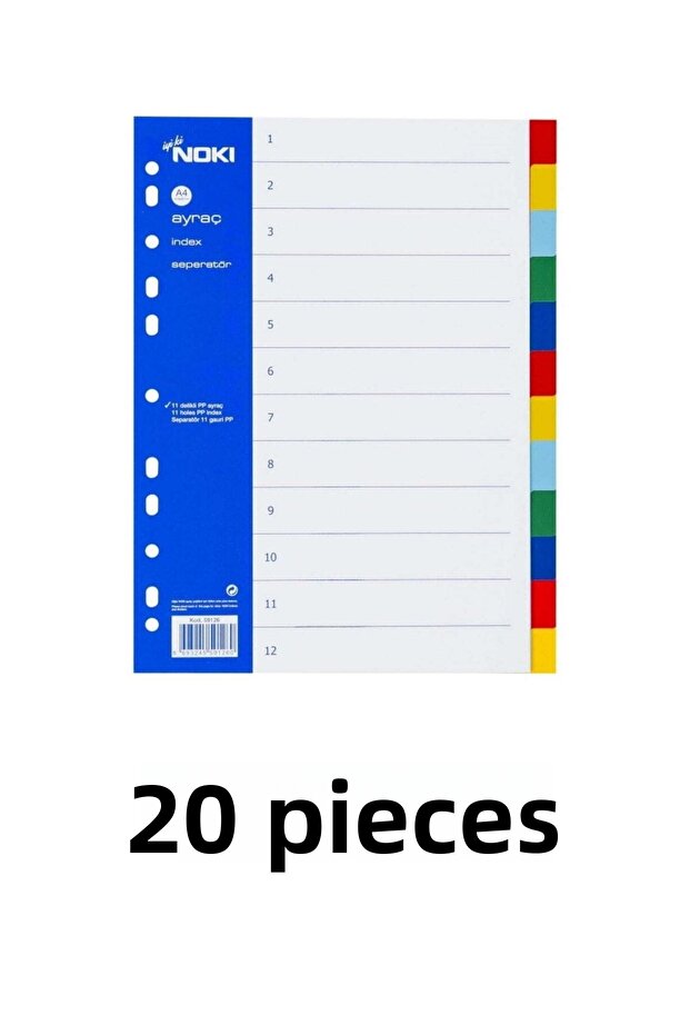20 قطعة 2x6 فواصل ألوان