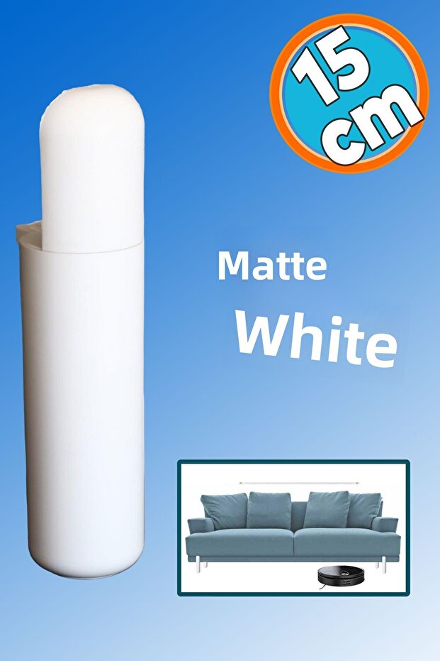 Furniture Riser Coffee Table Sofa Tv Unit Seat Leg Base Feet Matte White 15 cm