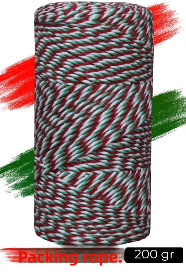 200 g 3 Color Packing Lanyard - Red, White, Green