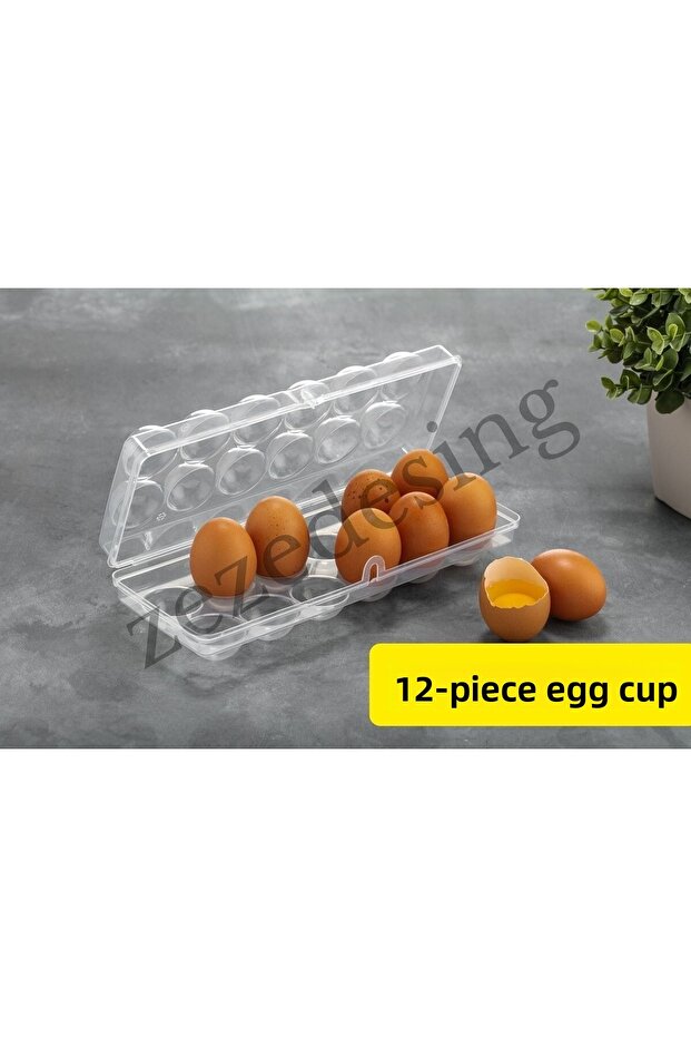صندوق تخزين مكون من 12 كوب بيض - 3